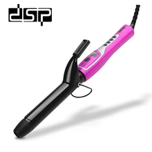 Dsp для завивки волос профессиональные ЖК-дисплей Дисплей Керамика щипцы для завивки Регулируемый Температура ролик для укладки волос Щипцы для завивки e-20009