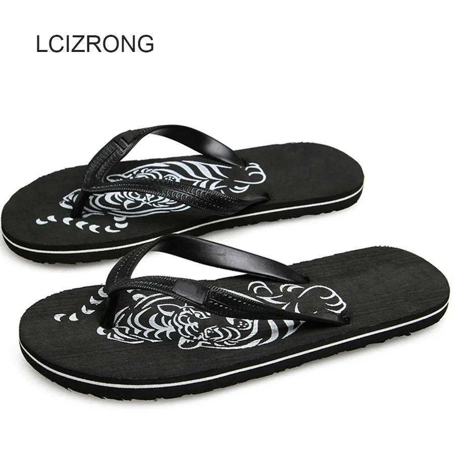 animal flip flops for men