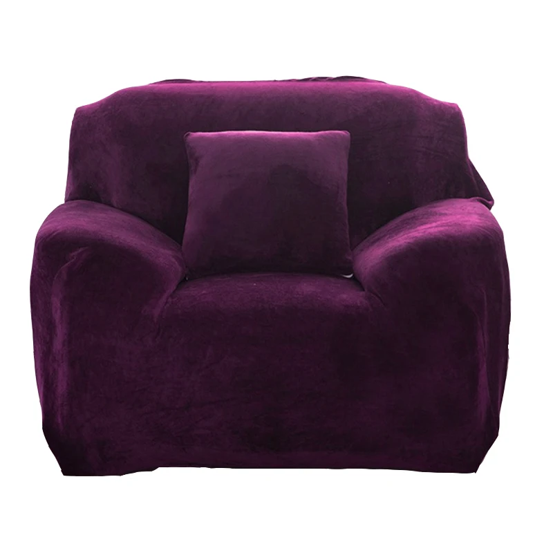 

Plush Fabirc Protector Sofa Cover for Living Room Sectional Sofa Cover Slipcover Furniture Covering Single/Two/Three/Four-Seater