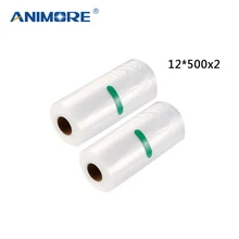 ANIMORE вакуумной упаковки рулонов 12x500 вакуумный запайщик пакетов еда Saver сумки для хранения продуктов сумки 2 рулона хранения