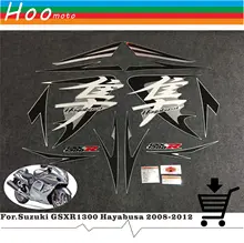 Motocicleta pegatinas Vehículos Completos y calcomanías DIY MOTO para Suzuki GSXR 1300 GSX 1300 R Hayabusa GSXR1300 2008-2012 etiquetas autoadhesivas