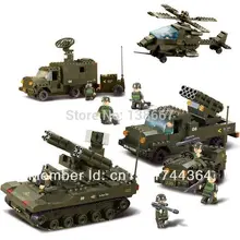 Sluban 7000, Обучающие блоки-кирпичики, игрушки для мальчиков/армейские силы 956 шт 8, лучший подарок для детей