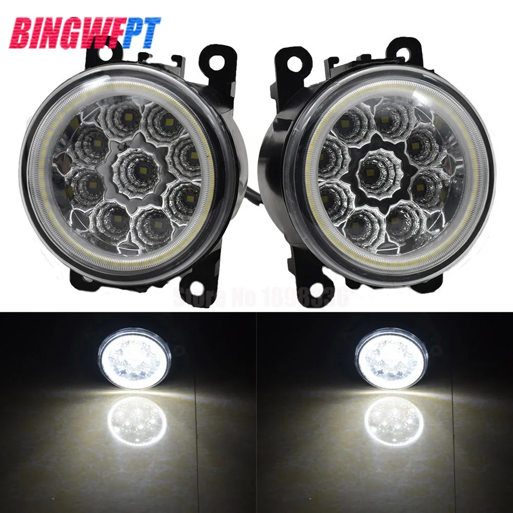 

2x Car-styling 12V Fog Lamps LED Lights with Angel eye H11 For Mitsubishi Outlander 2006-2015 For Mitsubishi ASX 2013 2014