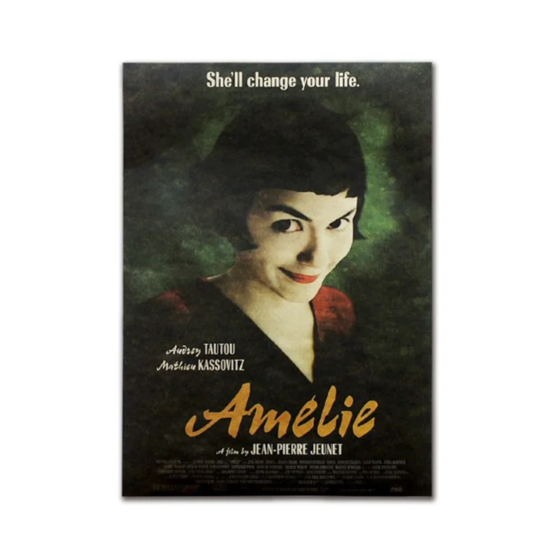 

Amelie Decor Vintage Kraft Paper Classic Movie Poster Map Home Wall Garage Decoration Art Retro Prints