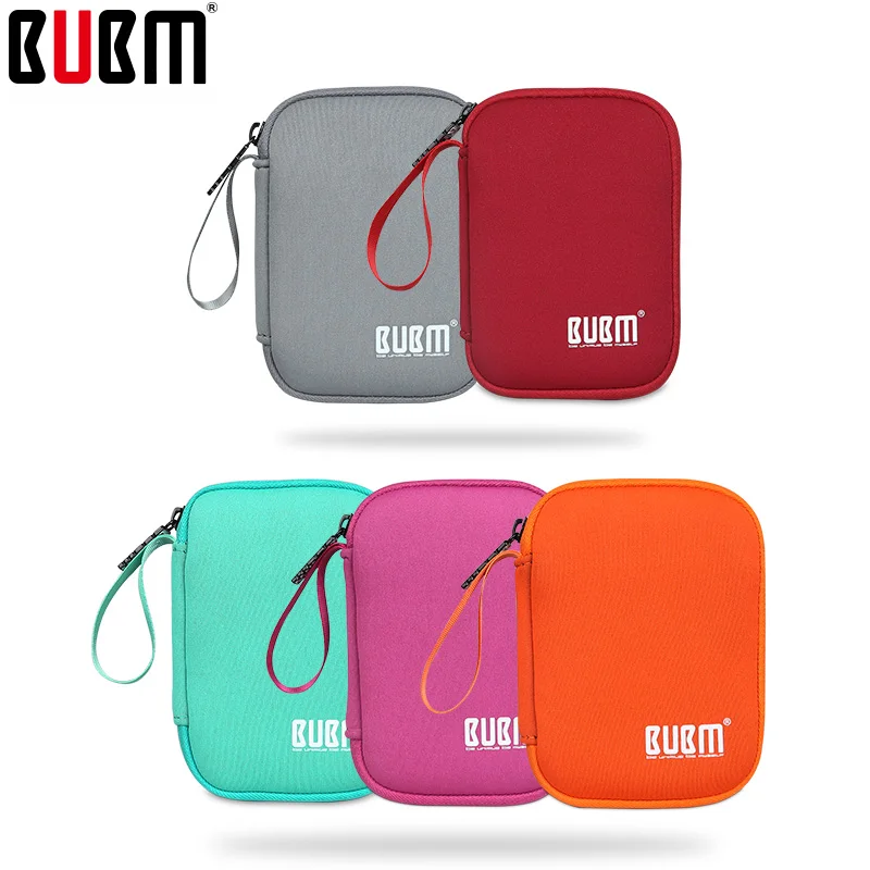 

BUBM bag for handle bag portable hard disk bag multicolor portable power bank bag soft handbag for men women universal