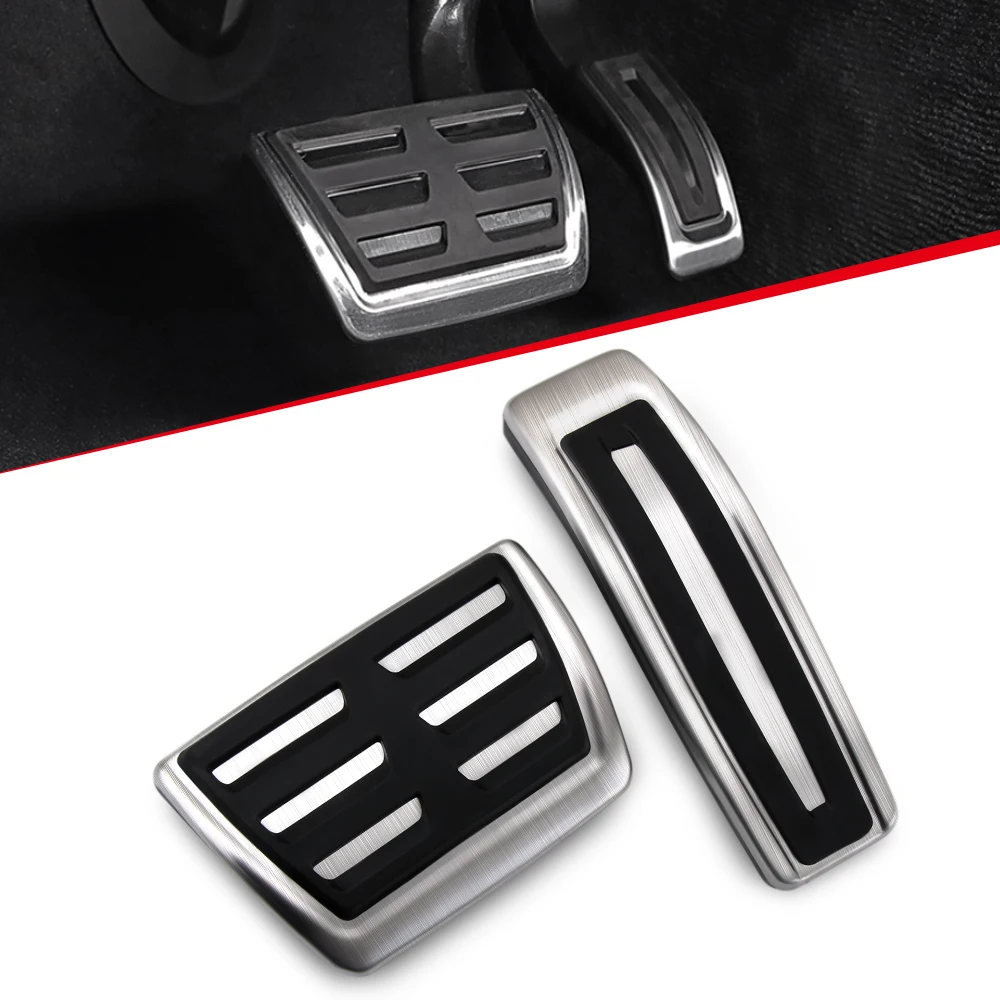 

Car Pedals Cap Foot Rest Cover Accelerator Brake Clutch For VW Volkswagen Touareg 2007-2015 Audi Q7 Porsche Cayenne No Drill