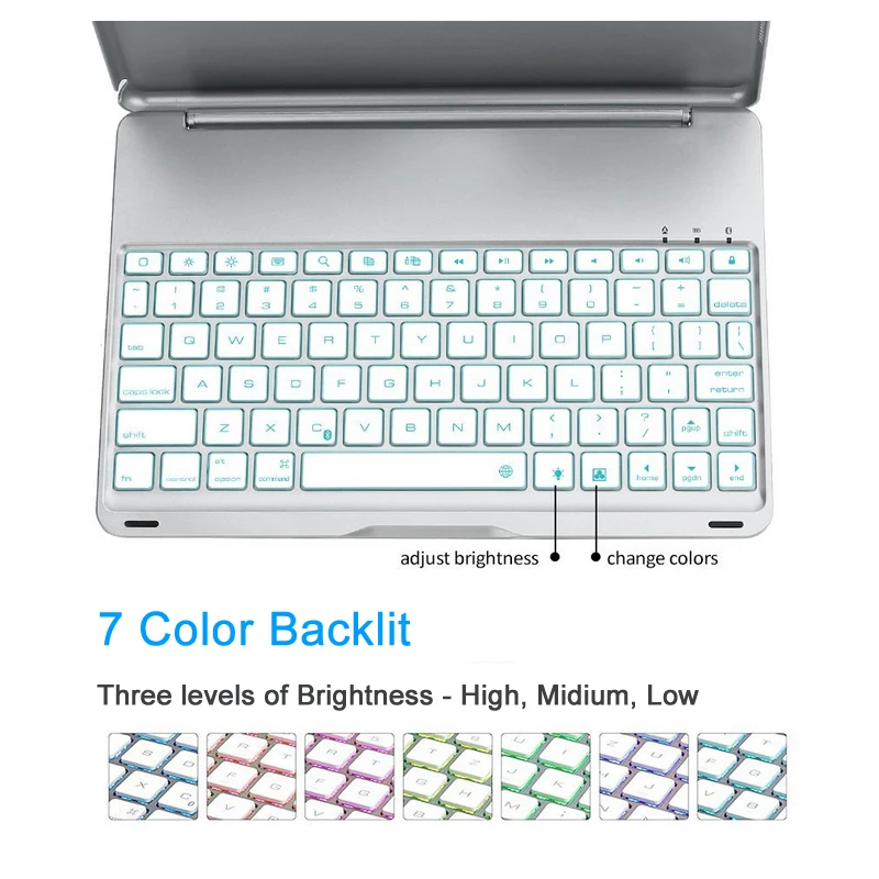 Чехол Landas для iPad чехол для клавиатуры Bluetooth беспроводная клавиатура с подсветкой для iPad Air 1 чехол для нового 9,7 Чехол подставка