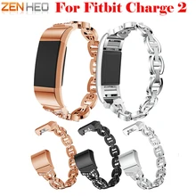 Ремешок для часов Fitbit Charge 2 ремешок замена браслета из нержавеющей стали ремешки для Fitbit charge2 ремешки для часов со стразами