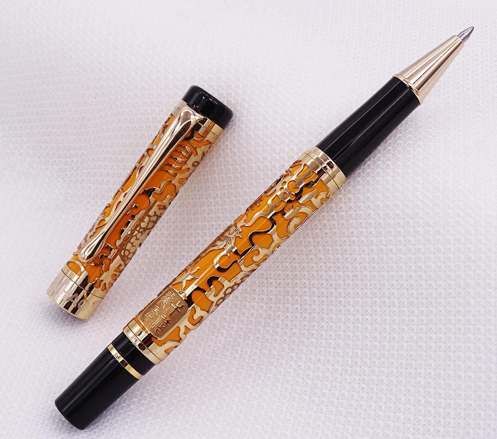 Jinhao 5000 винтажная Роскошная металлическая шариковая ручка с красивой текстурой