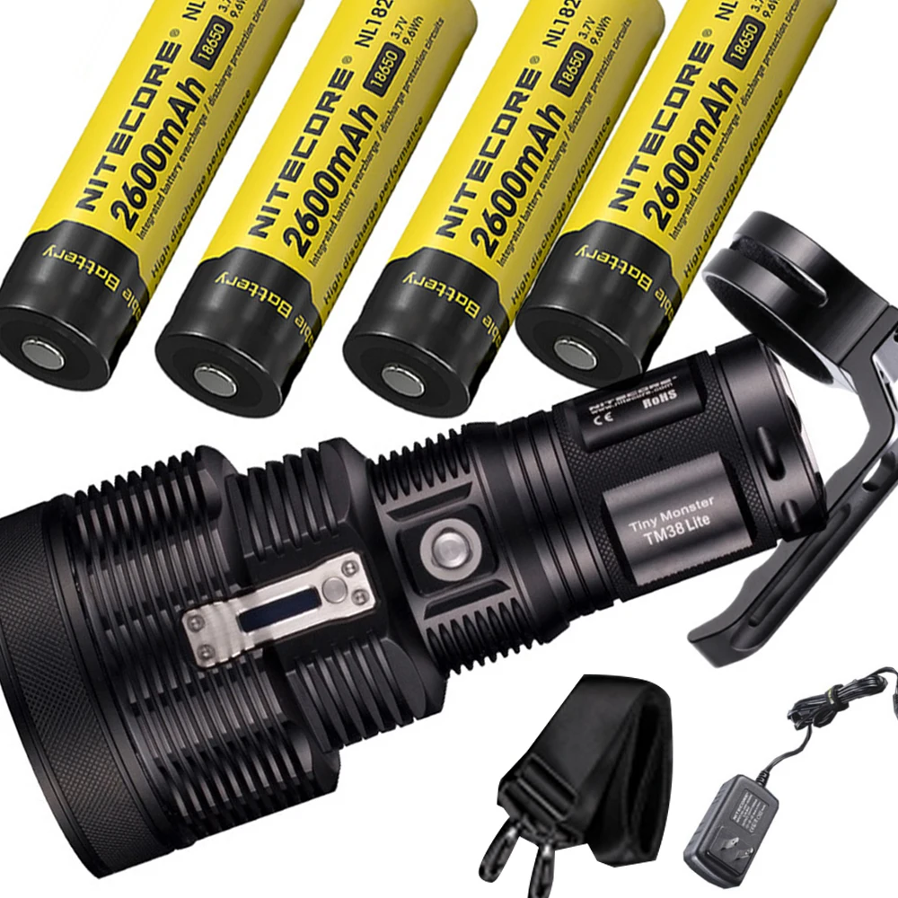 Перезаряжаемая вспышка NITECORE TM38 Lite CREE XHP35 HI D4 max.1800 лм уличный фонарь посветильник