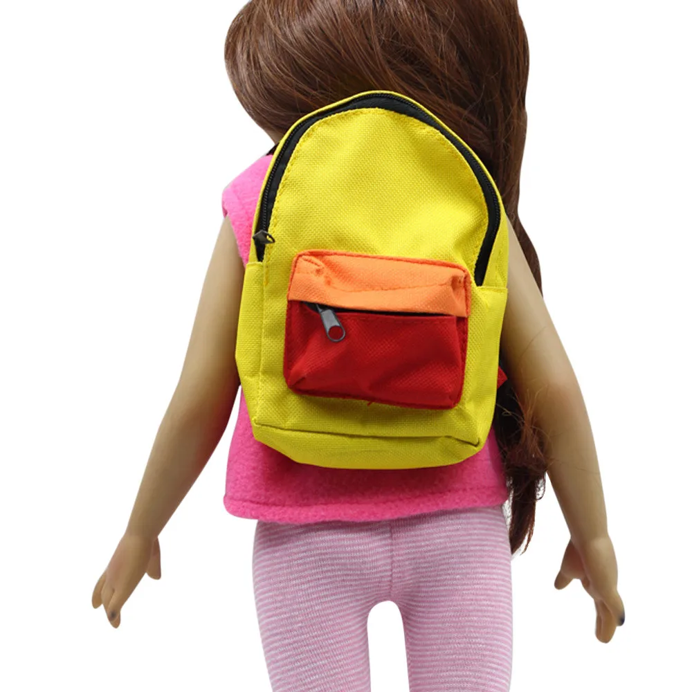 Новая кукла с двойными лямками рюкзак милый мини кукла школьный рюкзак для 18 дюймов моя жизнь наше поколение девочка кукла