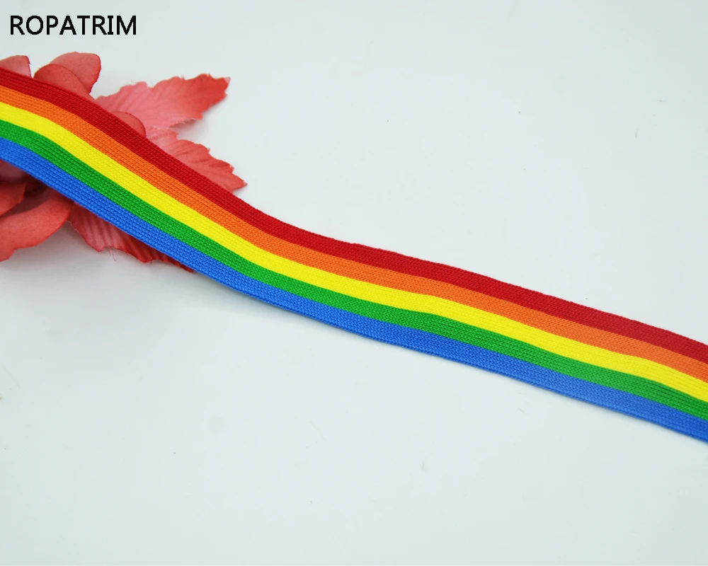 New Fashion 30yards 2.5cm/3cm/25yards 3.9cm Rainbow Stripe Delicate