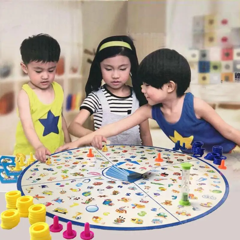 

Montessori Puzzle Kids Detectives Looking Chart Board Game Plastic Puzzle Brain Training Education Game Kit Learning Gifts
