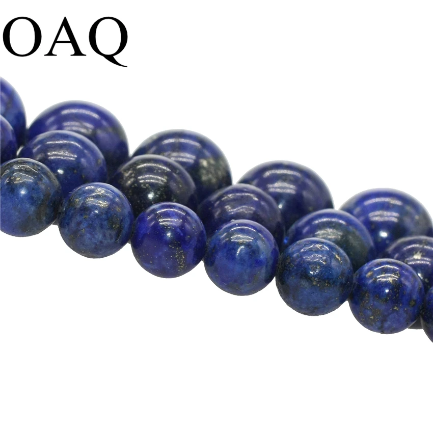 

Wholesale 15" 4-14mm quality genuine natural stone Galaxy Stars lapis round Loose Beads fashion jewelry making