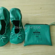 Популярные дешевые одноразовые балетные туфли цветные складной балетная обувь