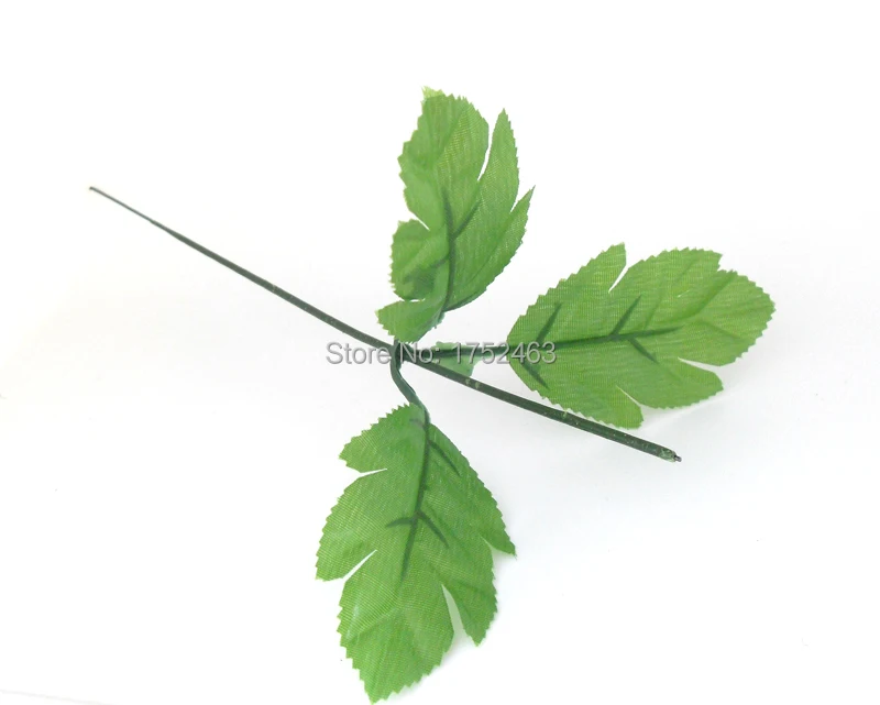 5 / 30 / 100 pieces Artificial Flower Stemen Wired Sprays Leaves for