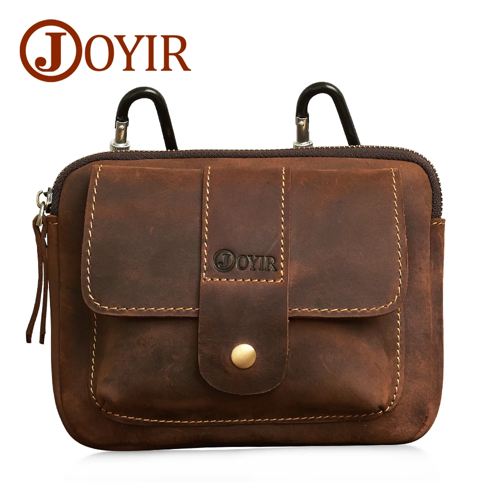

Brand Men Genuine Leather Waist Packs Fanny Pack Belt Bag Phone Pouch Bags Travel Waist Pack Male Small Waist Bag Leather Pouch