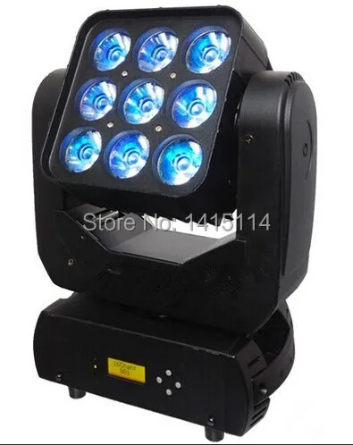 

New product dj equipment 9X12W 4 in 1 OSRAM RGBW led matrix beam moving head disco light dmx stage lighting control wedding show