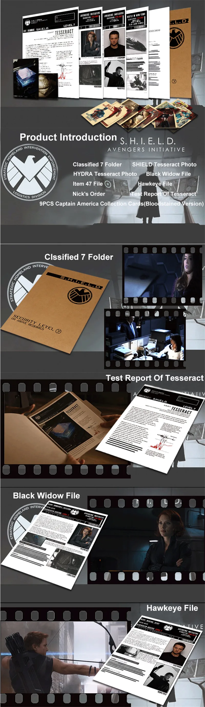 1 комплект агенты щит s.h.i.e.l D A5 папка для файлов HYDRA Tesseract фото файл сумка A4 документ Kraft Shool офисная бумага папка
