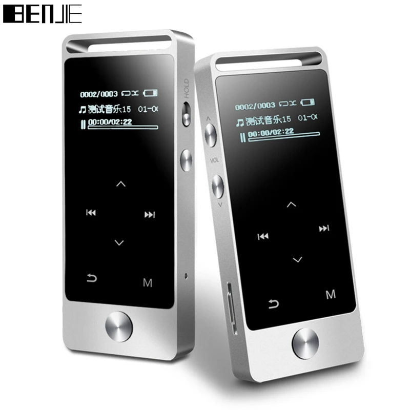 

Original BENJIE S5 real 8GB lossless HiFi MP3 Music player Touch screen High sound quality metal MP3 E-book FM radio Clock Data