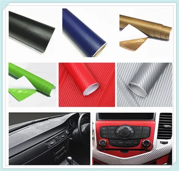 

127cmx10cm car carbon fiber film waterproof DIY decoration for Ford Expedition EcoSport Kuga F-Series Escape