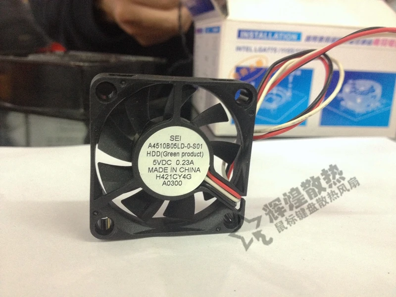 

Новый вентилятор охлаждения SEI A4510B05LD-0-S01 5V 0.23A 4510 4,5 см