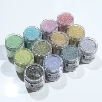 

UR SUGAR 30ml Dip Powder Nail Art Polish Glitter Gradient Chrome Pigment Dipping Nail Powder Set Flakes Sequins