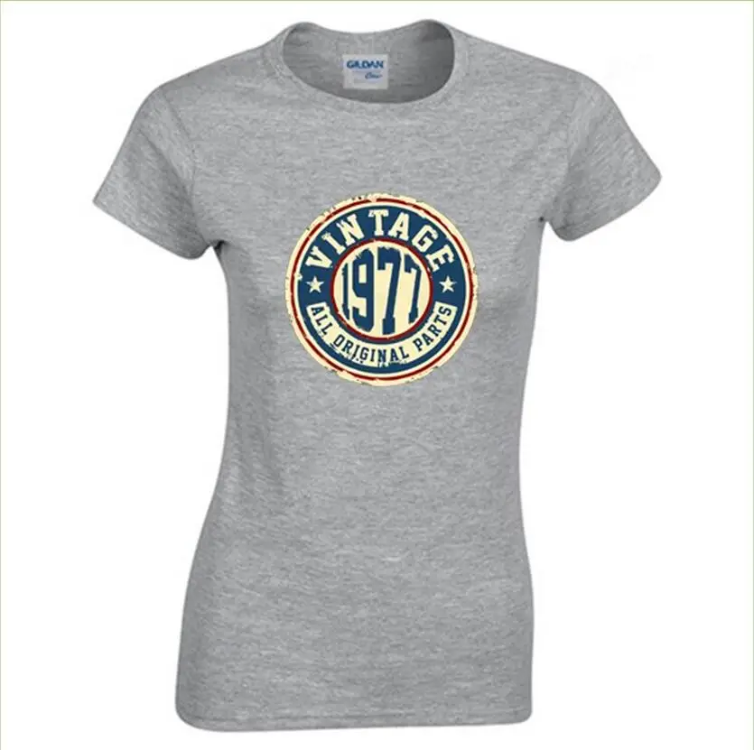 

New Funny 2019 T Shirt Vintage 1977 Tee Shirt Korean Fashion Clothing Harajuku Kawaii White Tshirt Super Mom Female T-shirt