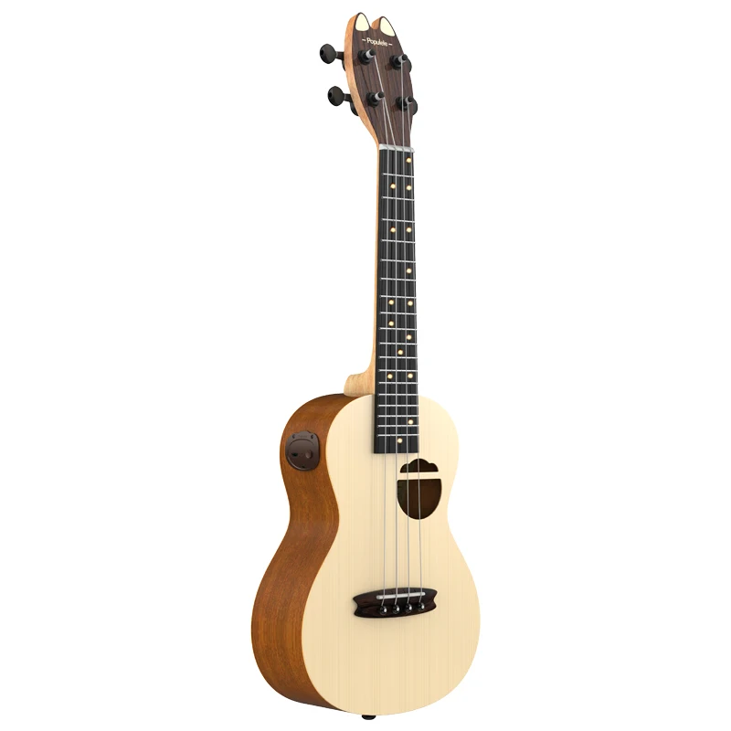 Populele Q1 akustik elektro ak ll gitar Ukulele konser Soprano 23 in 4 dize gitar Ukulele m zik aletleri Guitarra