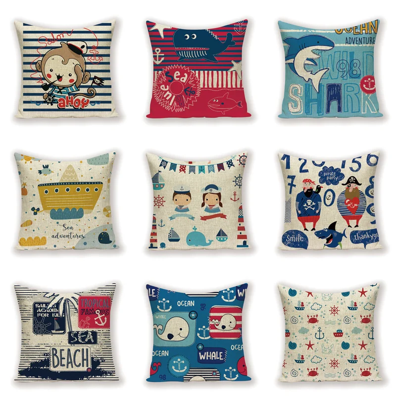 

Cartoon Children Cushion Cover Cushions Spring Home Decor Pillow Case Animal Throw Covers Living Room Cushions Pillow Covers