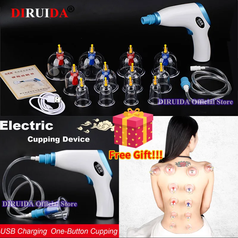 Original Electric Vacuum Cupping Device Set Home Acupuncture
