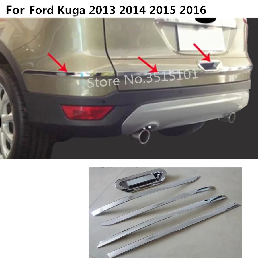 car rear back Bumper corner protection trim frame edge board ABS Chrome