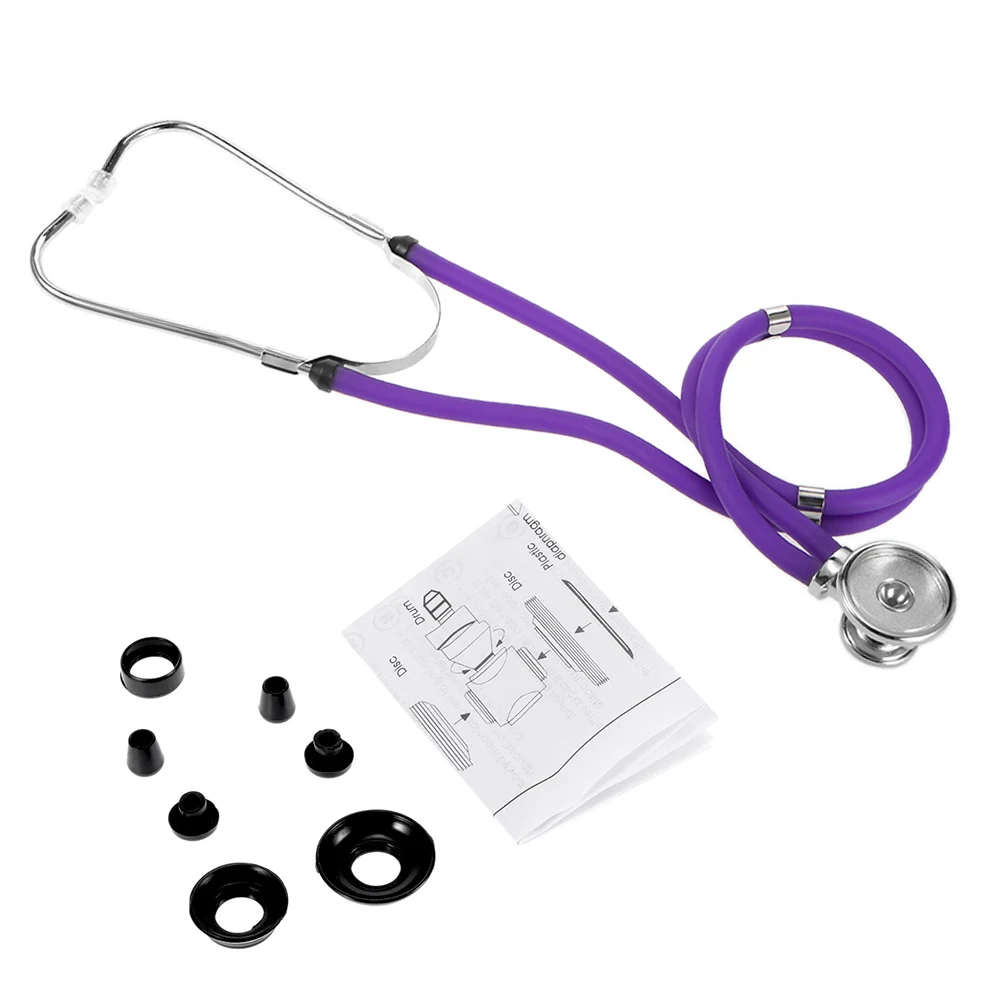 Medical Dual Headed Stethoscope Professional Portable Multifunctional 55cm Tube Double Estetoscopio Equipment Health Care Tool