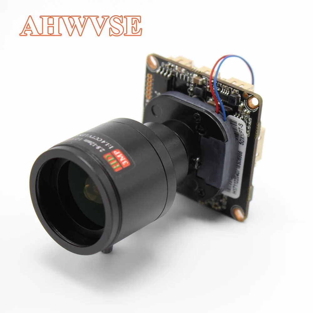 AHWVE DIY широкий обзор 2 8 12 мм объектив 1080P 2MP IP камера модуль Плата с IRCUT RJ45 кабель ONVIF
