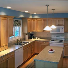 Фанерные туши из цельного дерева модульные кухонные шкафы мебель поставщиков Китай Лидер продаж