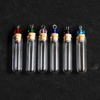 

1000pcs high quality Crystal corks essential oil bottles Small Sample Vials Fragrance Test wishing bottle Wedding gifts