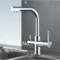 Free shipping !100% brass chrome polished 3 Way kitchen sink mixer faucet 2 holes drinking water tap 2013 new arrive.1pcs/lot Free shipping !100% brass chrome polished 3 Way kitchen sink mixer faucet 2 holes drinking water tap 2013 new arrive.1pcs/lot