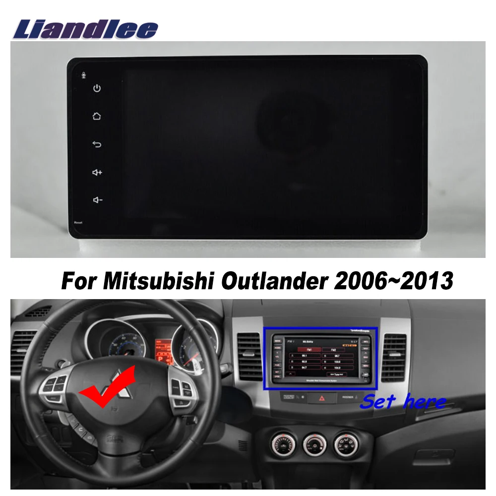 Liandlee для Mitsubishi Outlander 2006~ 2013 автомобильный радиоприемник для Android CD DVD плеер с gps-навигатором карты HD Touch стерео медиа ТВ Мультимедиа