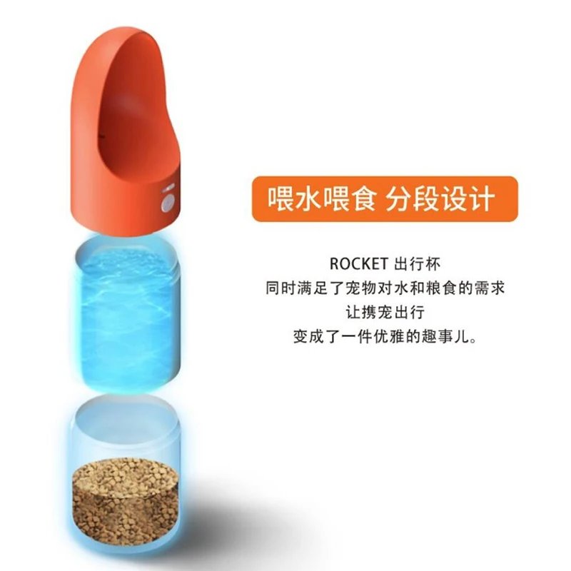 Xiaomi Moestar съемный 2 в 1 с рисунком собачки и котика Еда бутылка для воды с защитой от проливания замок портативная для кормления чашка для путешествий на открытом воздухе обувь для прогулок