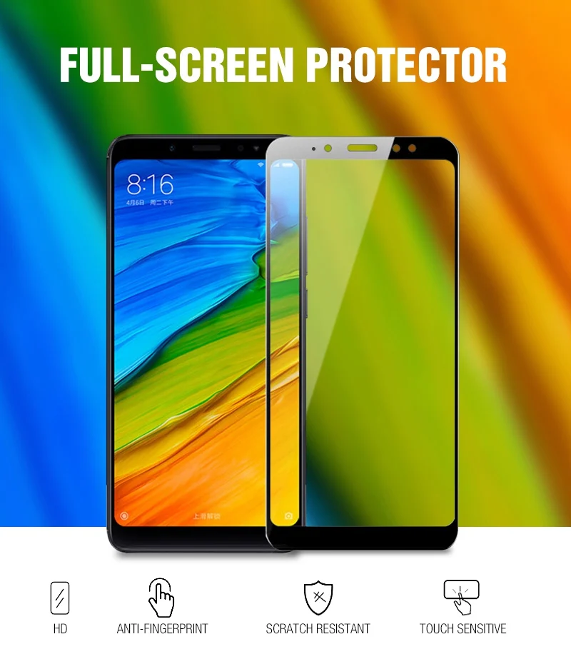 TOMKAS For Xiaomi Redmi S2 Tempered glass Screen protector Scratch Proof For Xiaomi Redmi 6X A2 Mi Mix 2S Protection Glass