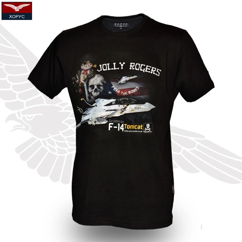 

F-14 TOMCAT US NAVY VF-84 JOLLY ROGERS Xopyc T-Shirt