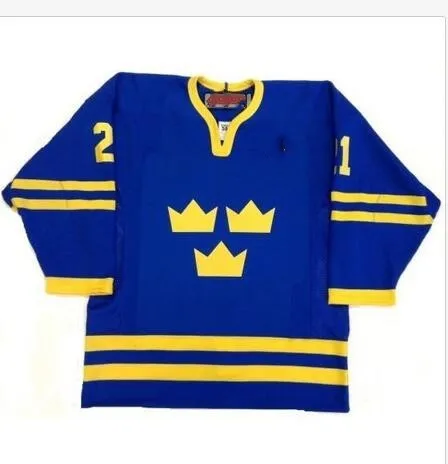 

Vintage 2006 TEAM SWEDEN PETER FORSBERG GABRIEL LANDESKOG LIDSTROM Hockey Jersey Customize any number and name Jerseys