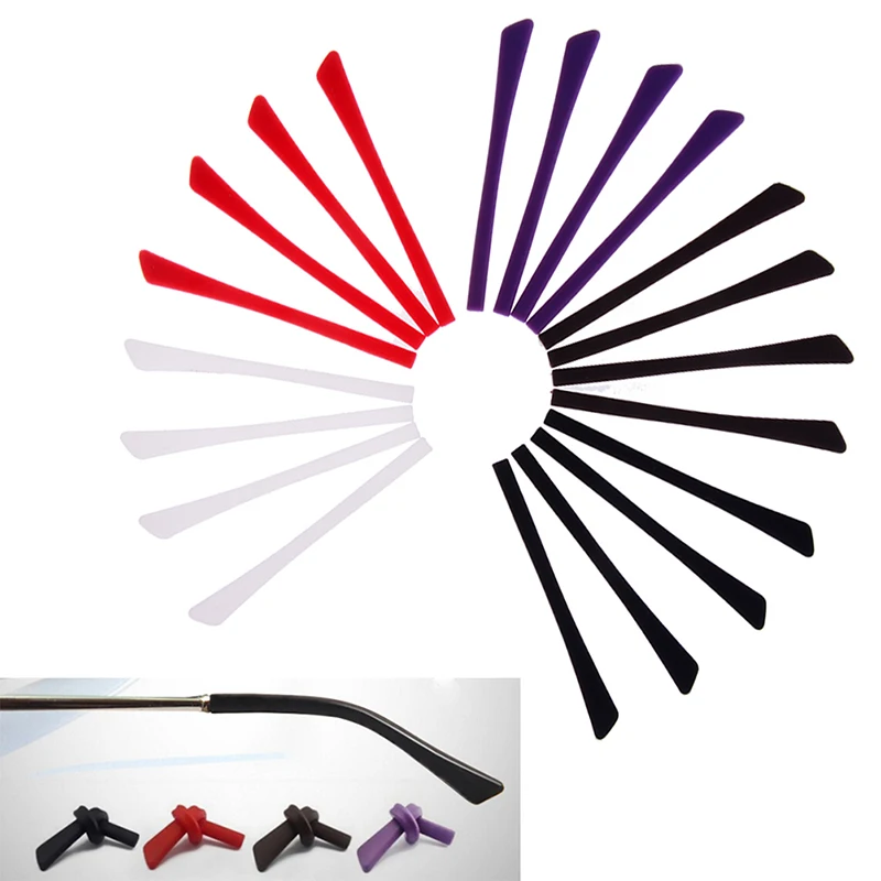 4 Pc Silicone Grip Temple Tip Holder Anti Slip Ear Hook Eyeglass Eyewear Accessories Eye Glasses Accessories