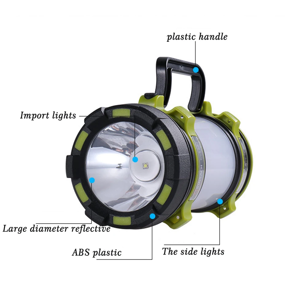 

LED Flashlight Portable Spotlights Searchlight USB Rechargeable Torch led Camping light working lights KS-5992