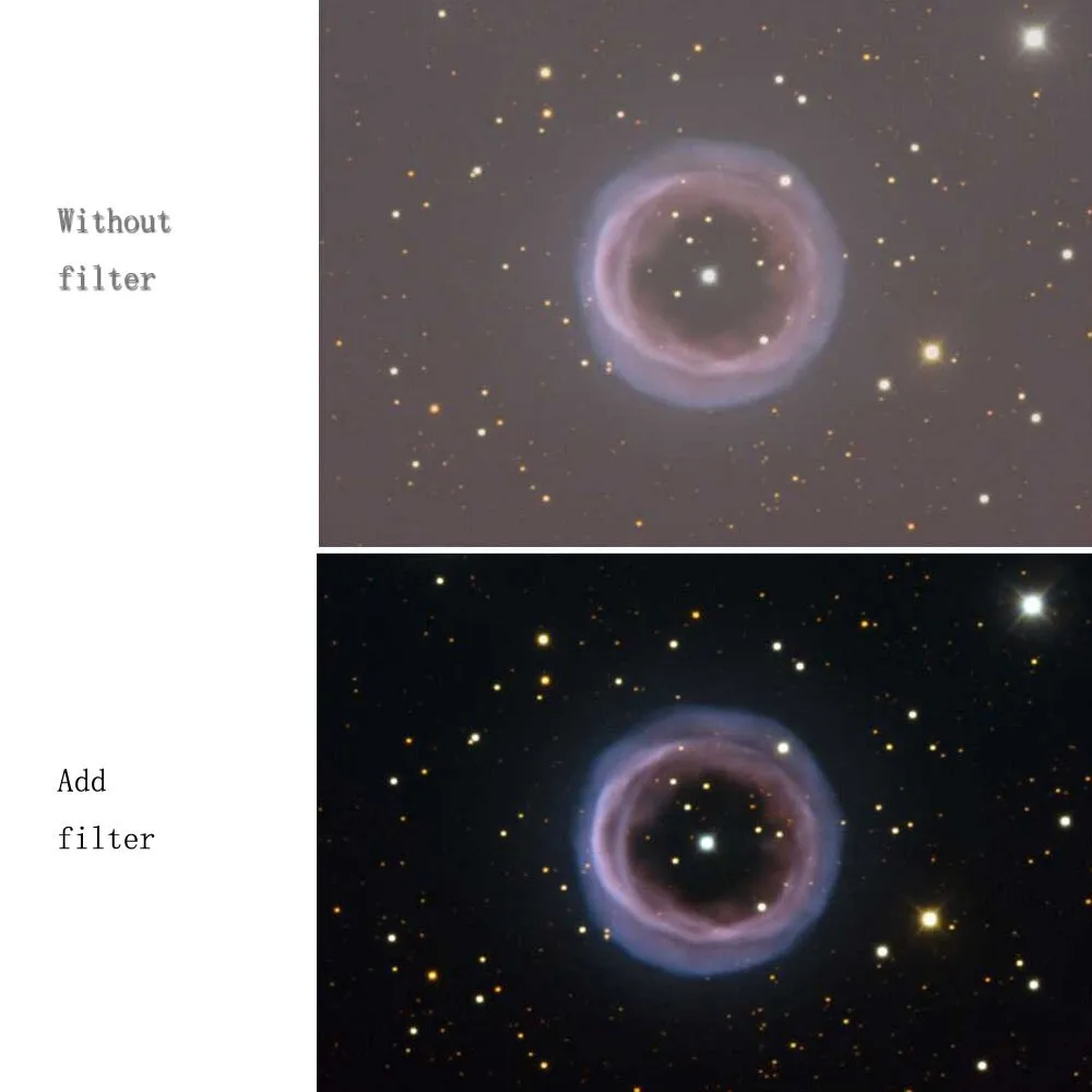 2 дюймов УГЦ светильник уменьшение загрязнения фильтр из оптического стекла(фильтры Nebula) filtro telescopio astronomictelescope oculares