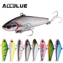 Allblue mini vendido 55s afundando isca de pesca vib lipless crankbait 55mm 12g duro artificial isca inverno gelo vibração enfrentar