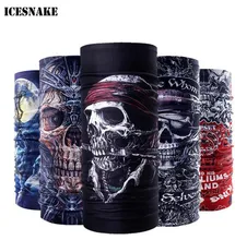 ICESNAKE Motorcycle Breathable Bandana Balaclava Neck Face Mask Face Mask Headband Bandana Headwear Ring Head Scarf