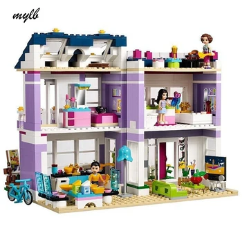 

mylb Friends Emma's House building Blocks Bricks Toys Girl Game Toys for children Gift Compatible with DIY