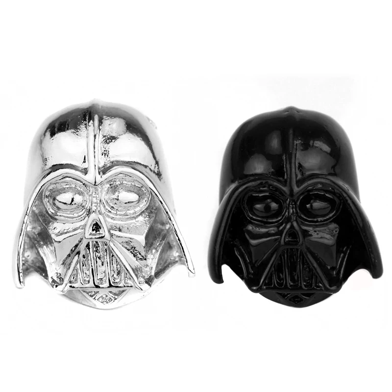 

RJ Hot Selling Silver Black Star Wars Darth Vader Helmet Mask Brooch Collar Pin Women Men Movie Series Pins and Brooches