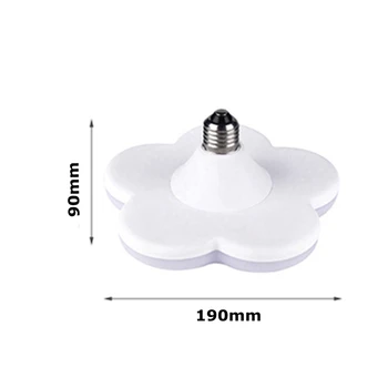 

24W AC180-240V E27 72 LED Plum Blossom Shaped Downlight Ceiling Light Bulb for Indoor Living Room Bedroom Home Decoration Warm